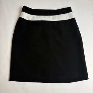 Banana Republic Lined Black and White Women's Skirt Size 0